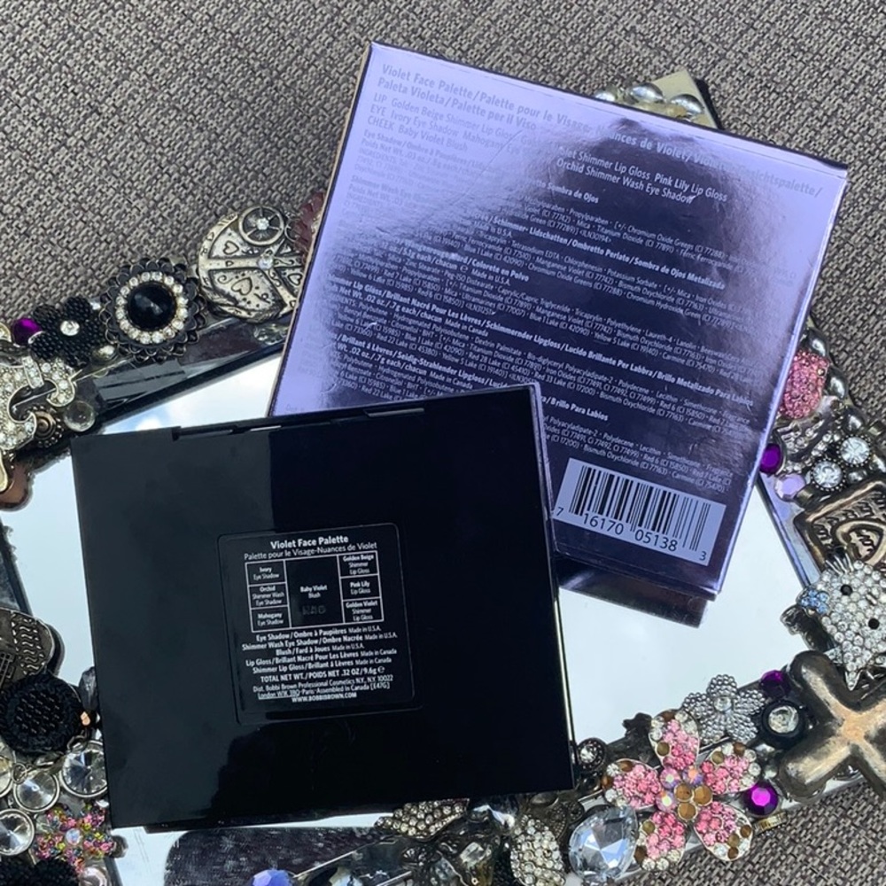 NEW IN BOX, BOBBI BROWN VIOLET FACE PALETTE, 3 EYESHADOW, 3 LIP GLOSS, 1 BLUSH - Picture 7 of 7